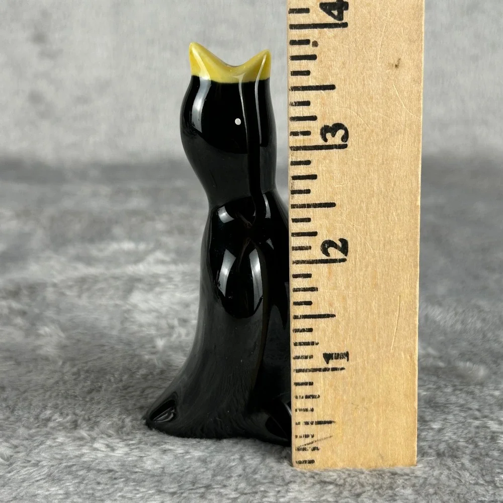 Vintage Style Black Ceramic Pie Bird Vent Crow Blackbird Baking Tool 3.75